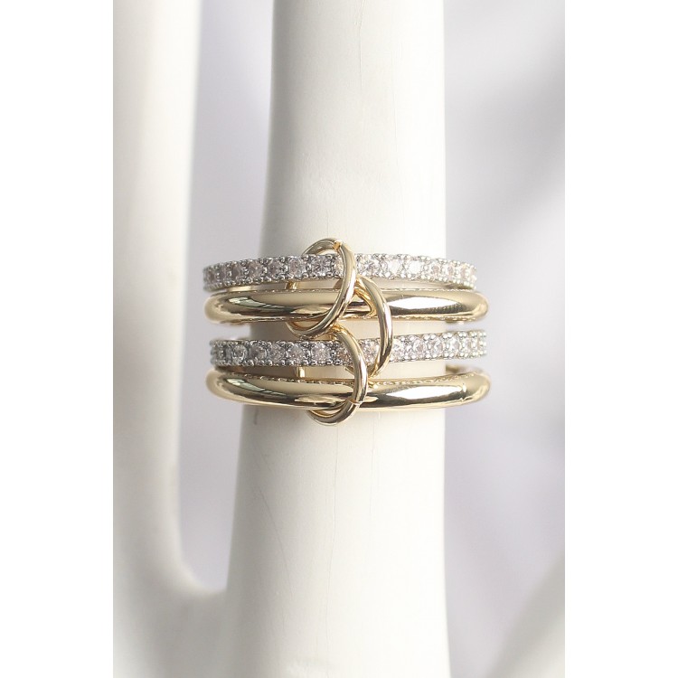 Pirinç Mix Renk Zirkon Taşlı 4'Lü Kadın Yüzük - TJ-BYK3706 Pirinç Mix Renk Zirkon Taşlı 4'Lü Kadın Yüzük - TJ-BYK3706