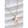 316L Çelik Gold Renk Zincir Pembe Mineli Oval İncili Çiçek İşlemeli Portre Model Kadın Kolye - TJ-BKO10176 316L Çelik Gold Renk Zincir Pembe Mineli Oval İncili Çiçek İşlemeli Portre Model Kadın Kolye - TJ-BKO10176