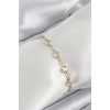 Pirinç Gold Renk Zirkon Taşlı Kadın Bileklik - TJ-BB7045