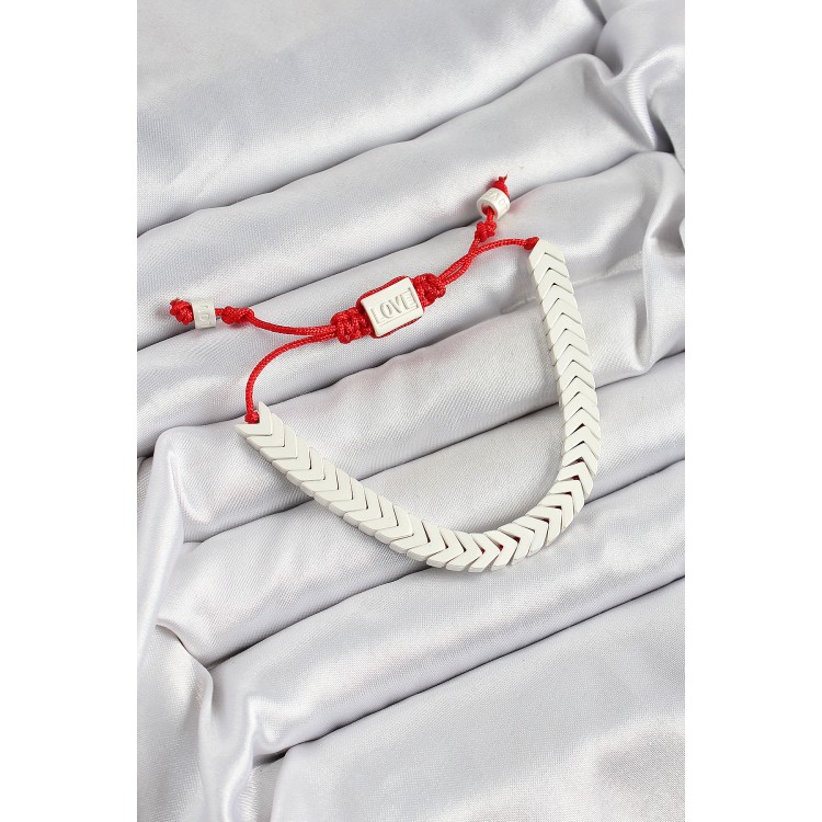 Pirinç Asansörlü Beyaz Juju Kadın Bileklik - TJ-BB7189 Pirinç Asansörlü Beyaz Juju Kadın Bileklik - TJ-BB7189