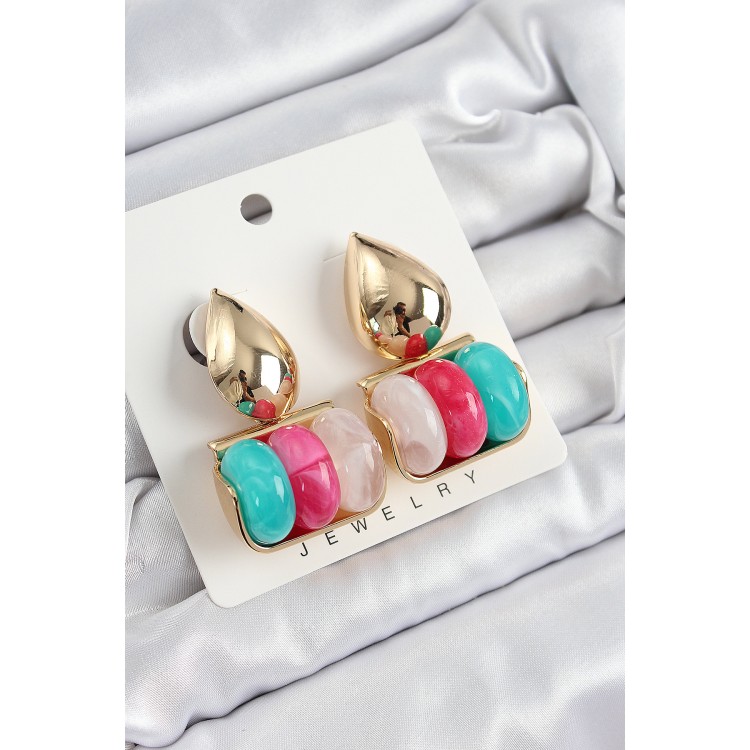 Pirinç Karışık Renk Vintage Model Kadın Küpe - TJ-BKP10863 Pirinç Karışık Renk Vintage Model Kadın Küpe - TJ-BKP10863