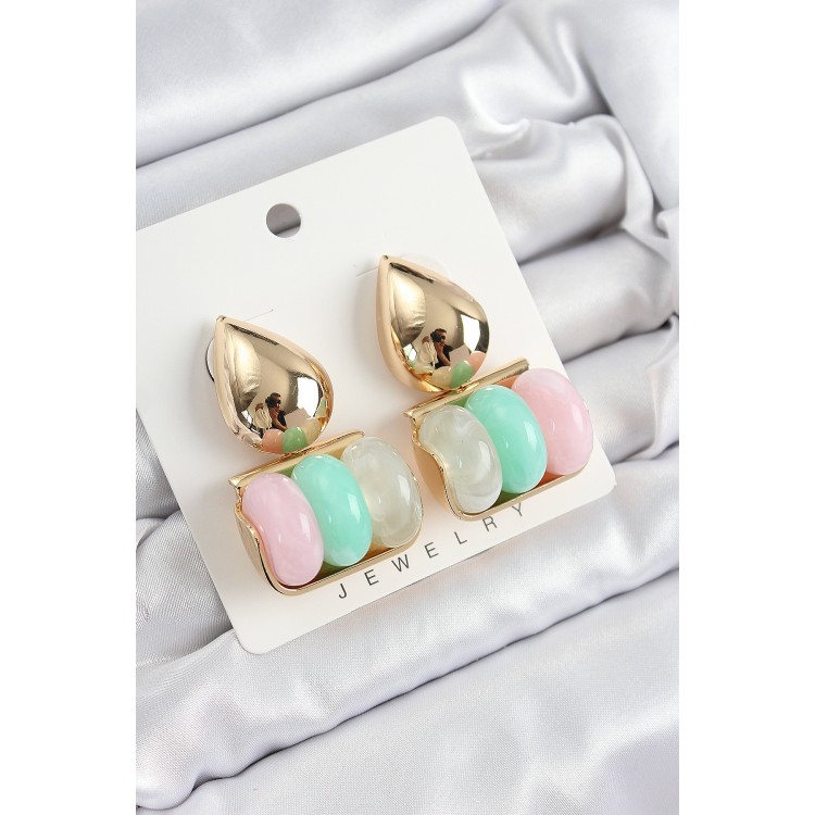 Pirinç Karışık Renk Vintage Model Kadın Küpe - TJ-BKP10865 Pirinç Karışık Renk Vintage Model Kadın Küpe - TJ-BKP10865