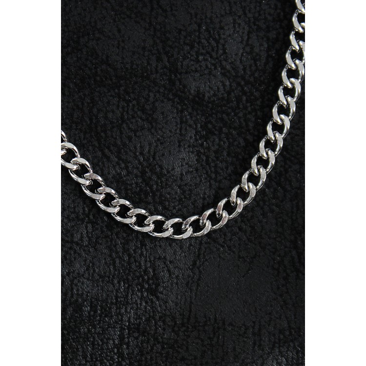 316L Çelik Klasik Zincir Model Gümüş Renk Erkek Kolye - TJ-ERK1388