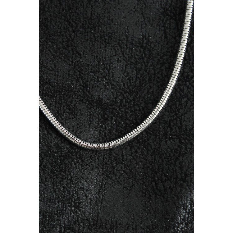 316L Çelik Oval İtalyan Zincir Model Gümüş Renk Erkek Kolye - TJ-ERK1396