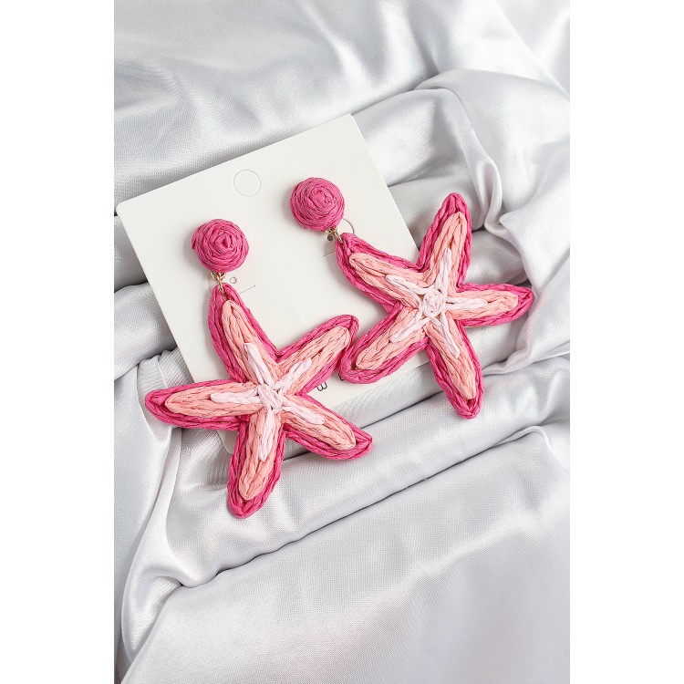 Pirinç Pembe Deniz Yıldızı Model Gold Renk Kadın Hasır Küpe - TJ-BKP10899 Pirinç Pembe Deniz Yıldızı Model Gold Renk Kadın Hasır Küpe - TJ-BKP10899