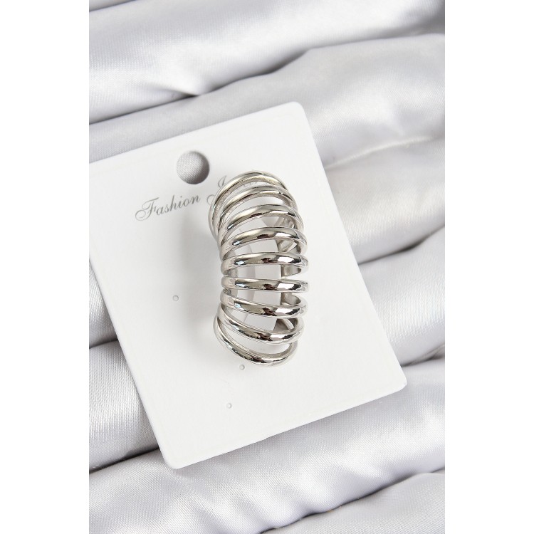 Pirinç Yay Model Gümüş Renk Sağ Kıkırdak Küpe - TJ-BKP10993 Pirinç Yay Model Gümüş Renk Sağ Kıkırdak Küpe - TJ-BKP10993