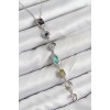 Rice-Colored Zircon Stone Model Silver-Colored Women's Y Necklace - TJ-BKO10440