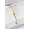 Gold-Colored Women's Bracelet with Assorted Zircon Stones - TJ-BB7664