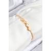 Gold-Colored Endless Model Women's Bracelet with Zircon Stones - TJ-BB7721