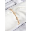 Gold-Colored Elevator-Style Women's Bracelet with Zircon Stone Circle Design - TJ-BB7745