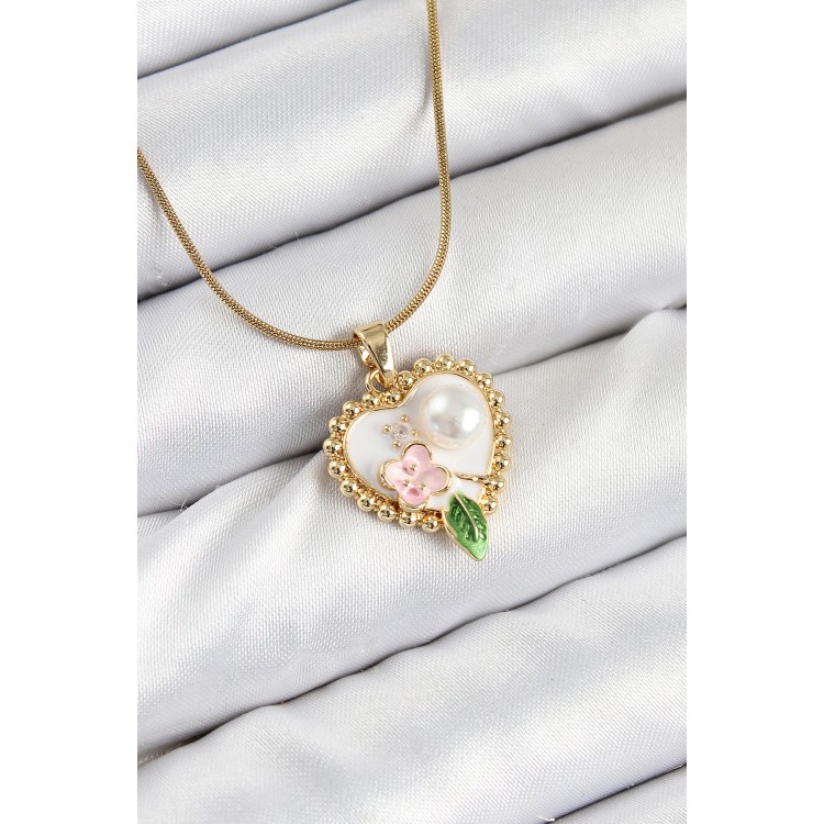 316L Stainless Steel Artistic Portrait Model Gold Color Women's Necklace - TJ-BKO10486 316L Stainless Steel Artistic Portrait Model Gold Color Women's Necklace - TJ-BKO10486