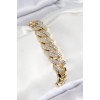 VIP Gold-Colored Zircon Stone Cuba Model Women's Bracelet - TJ-BB7765
