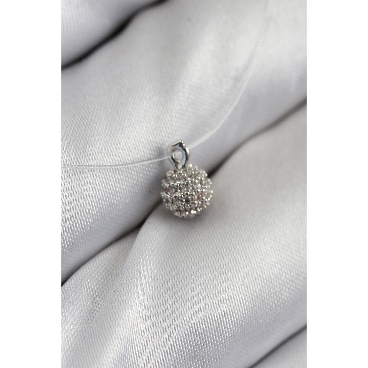 Misineli Topcuk Model Silver Color Ghost Necklace - TJ-BKO10502 Misineli Topcuk Model Silver Color Ghost Necklace - TJ-BKO10502