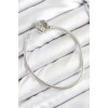 Rice Charm Zircon Stone Heart Model Silver Color Women's Bracelet - TJ-BB7803