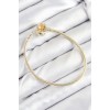 Gold-Colored Women's Bracelet with Rice Charm Topcuk Design - TJ-BB7807