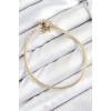 Gold-Colored Women's Bracelet with Rice Charm and Zircon Star Design - TJ-BB7810