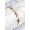 316L Stainless Steel Link Chain Model Gold Color Women's Bracelet - TJ-BB7847