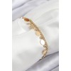 316L Steel Sequential Bead Pattern Gold Color Women's Bracelet - TJ-BB7846