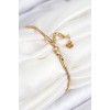 316L Steel Eye Charm Model Gold Color Women's Bracelet - TJ-BB7843