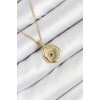 316L Steel Zircon Stone Moon and Sun Design Gold Color Women's Necklace - TJ-BKO10539