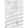 316L Steel Zircon Stone Star Model Gold Color Women's Necklace - TJ-BKO10540