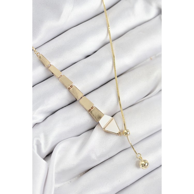 Gold-Colored Snake-Shaped Pendant Necklace with Chain - TJ-BKO10552 Gold-Colored Snake-Shaped Pendant Necklace with Chain - TJ-BKO10552