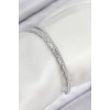 Rice Zircon Stone Waterway Model Silver Color Women's Bracelet - TJ-BB7882