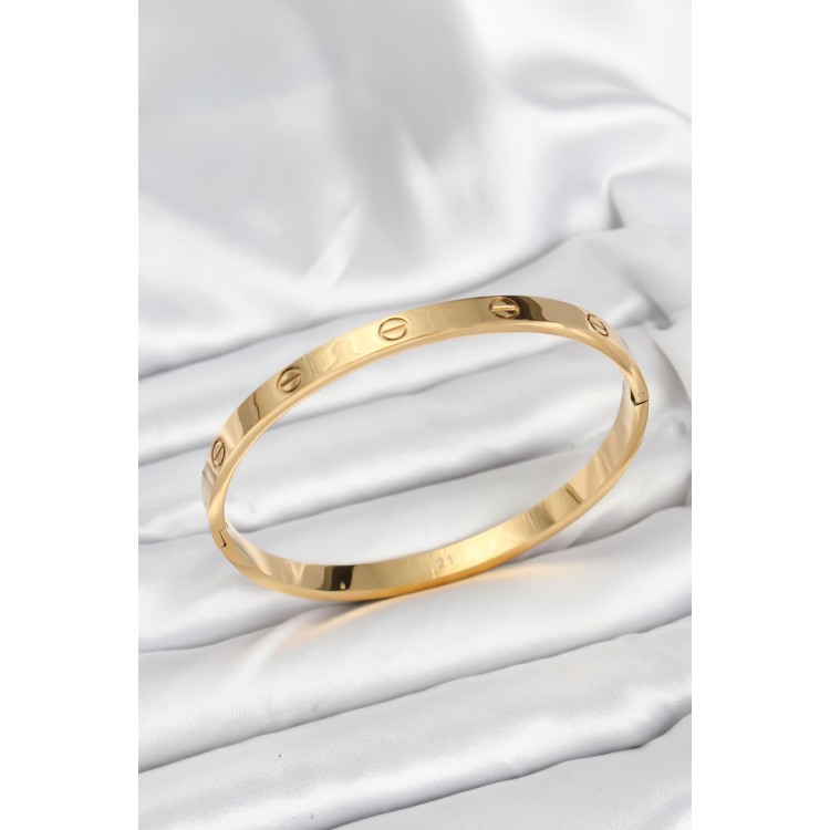 316L Steel Gold Color 65 mm Women's Cuff Bracelet - TJ-BB7912