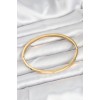316L Steel Gold Color 65 mm Thin Women's Cuff Bracelet - TJ-BB7915