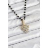 316L Steel Chain Crystal Beaded Heart-Shaped Women's Necklace - TJ-BKO10562