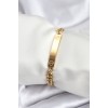 316L Çelik Gold Renk Yazı Yazmaya Uygun Kadın Bileklik - TJ-BB7918
