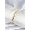 Brass Gold Zircon Clover Model Women's Bracelet - TJ-BB7969