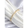 Brass Gold Zircon Clover Model Women's Bracelet - TJ-BB7969