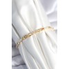 Brass Gold Zircon Stone Women's Bracelet - TJ-BB7971