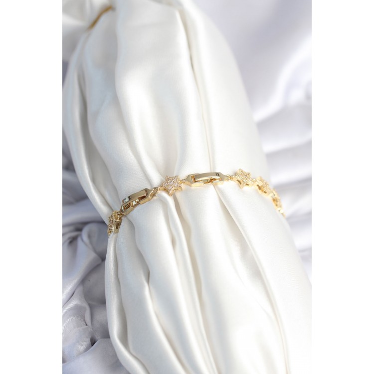 Brass Gold Star Model Women's Bracelet - TJ-BB7980