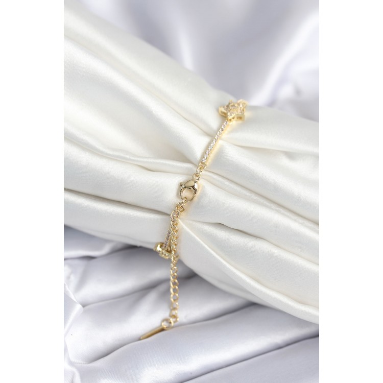Brass Gold Star Model Women's Bracelet - TJ-BB7986