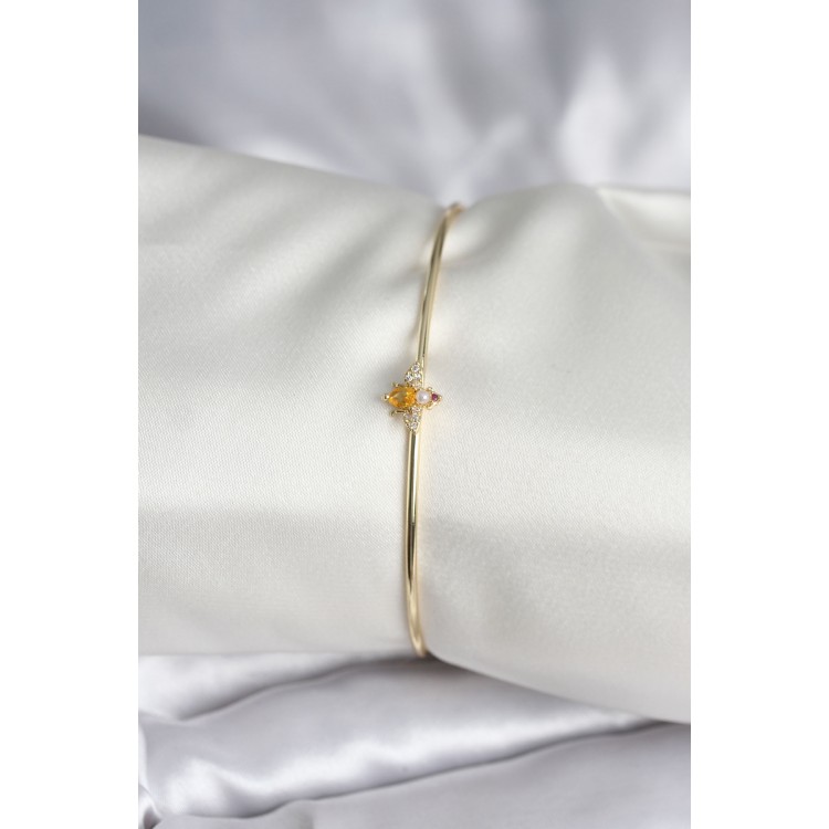 Gold Brass Women's Fly Bracelet - TJ-BB8000 Gold Brass Women's Fly Bracelet - TJ-BB8000