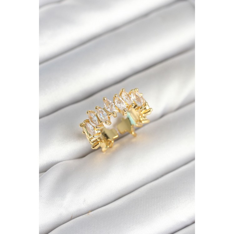 Rice Barley Baguette Zircon Stone Women's Ring - TJ-BYK3906