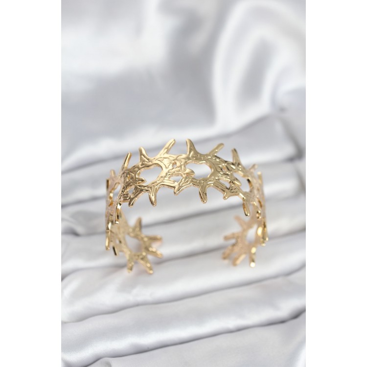 Gold-Colored Vintage Women's Bracelet - TJ-BB8058 Gold-Colored Vintage Women's Bracelet - TJ-BB8058