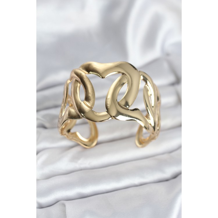 Gold-Colored Vintage Women's Bracelet - TJ-BB8059 Gold-Colored Vintage Women's Bracelet - TJ-BB8059