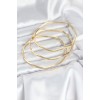 316L Steel Gold Color 65 mm Ajda Zigzag Model 3-Piece Women's Bracelet - TJ-BB8075