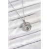 316L Steel Chain Silver Color Zircon Stone Butterfly Women's Necklace - TJ-BKO10608