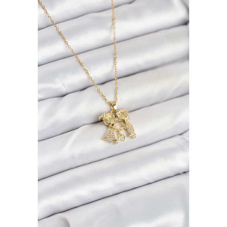 316L Stainless Steel Chain Gold Color Men's Women's Necklace - TJ-BKO10617