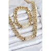 Xuping Gourmet Gold Color Necklace and Bracelet Set - TJ-BKO10629