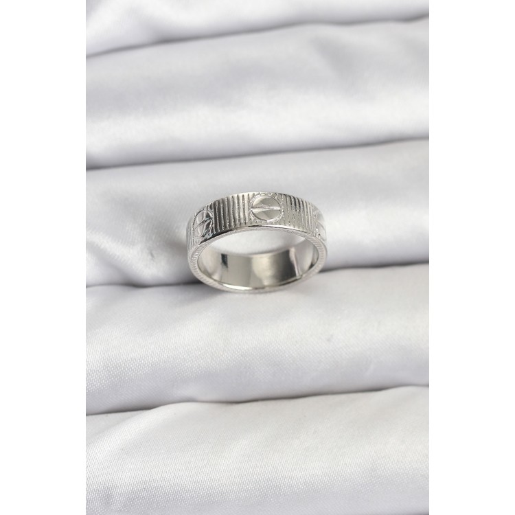 Silver Color Model Women's Ring - TJ-BYK3909 Silver Color Model Women's Ring - TJ-BYK3909