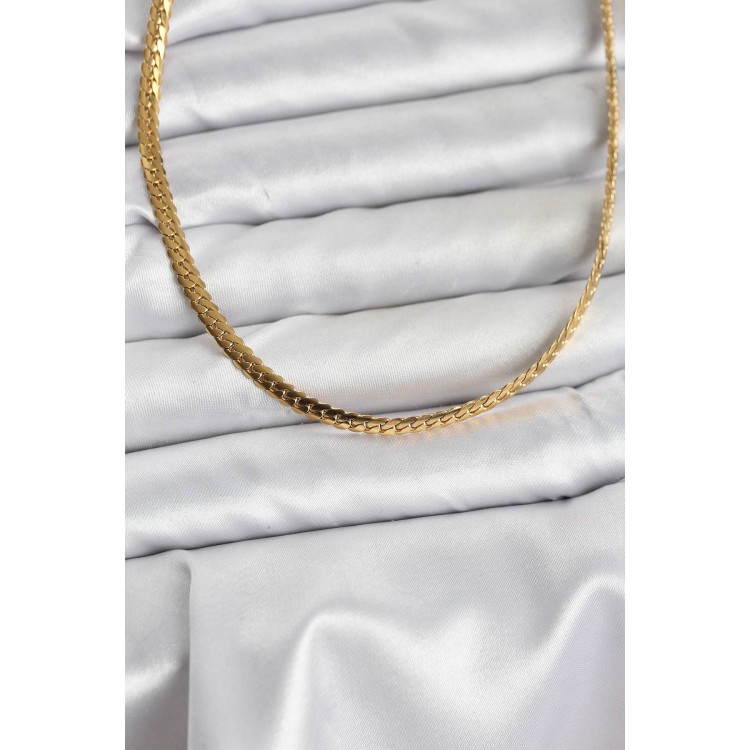 316L Steel Gold Color Chain Women's Necklace - TJ-BKO10631 316L Steel Gold Color Chain Women's Necklace - TJ-BKO10631