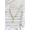 Gold-Colored Brass Star Model Women's Necklace - TJ-BKO10639