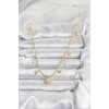Gold-Colored Sun-Shaped Women's Necklace - TJ-BKO10645