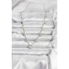 Silver-Colored Heart-Shaped Women's Necklace - TJ-BKO10653