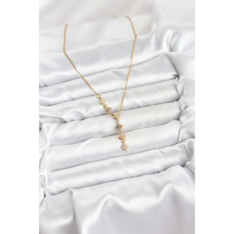 316L Stainless Steel Chain Gold Color North Star Model Women's Necklace - TJ-BKO10664